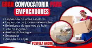 CONVOCATORIA - EMPLEOS DE EMPACADORES