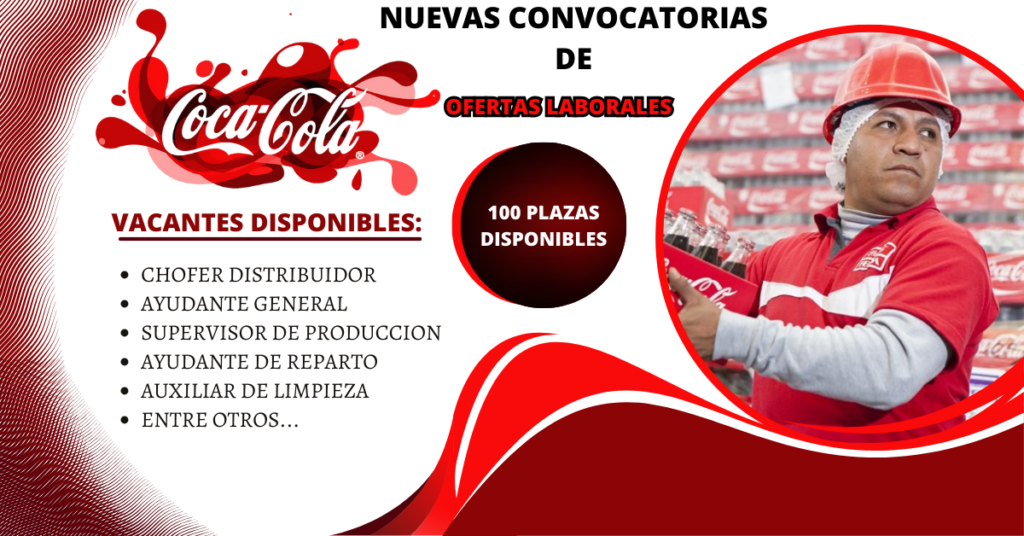 SE NECESITA POSTULANTES PARA COCA COLA